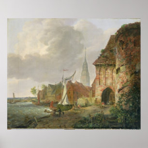 Póster La puerta de marzo en Buxtehude, 1830