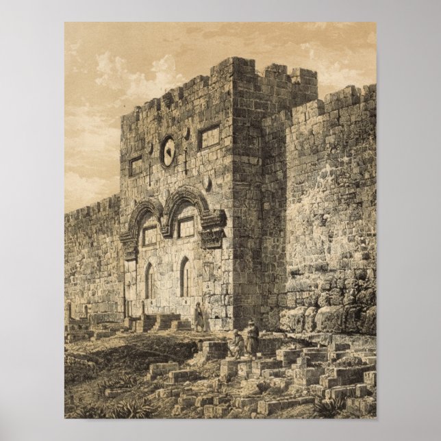 Póster La Puerta de Oro en Jerusalén (Frente)