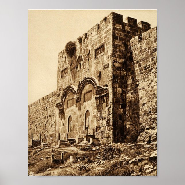Póster La Puerta de Oro en Jerusalén (Frente)
