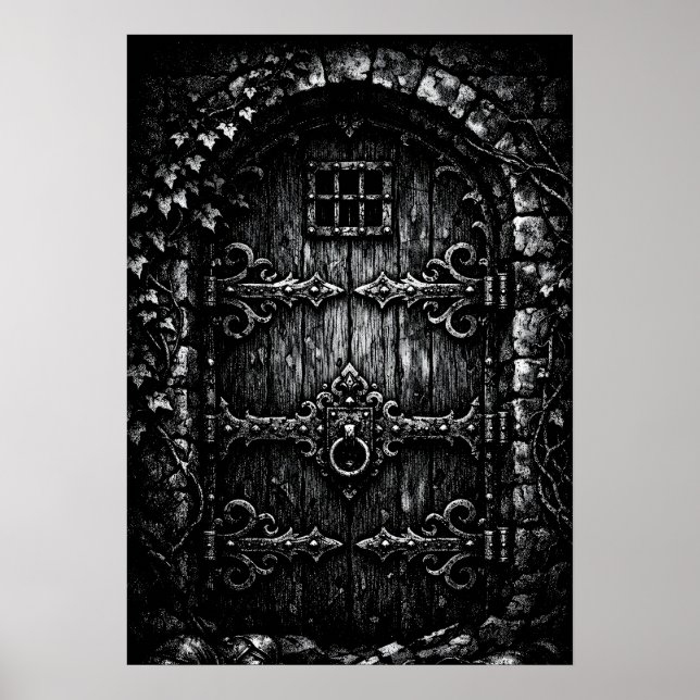 Póster La puerta del mago — por BurnsInHell (Frente)