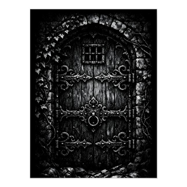 Póster La puerta del mago — por BurnsInHell (Anverso)