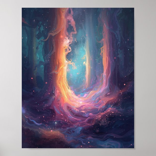 Póster La Puerta Luminiscente: Una Convergencia Celestial (Frente)
