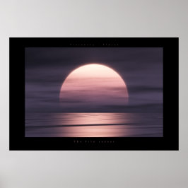 Póster La puesta de sol de la lila