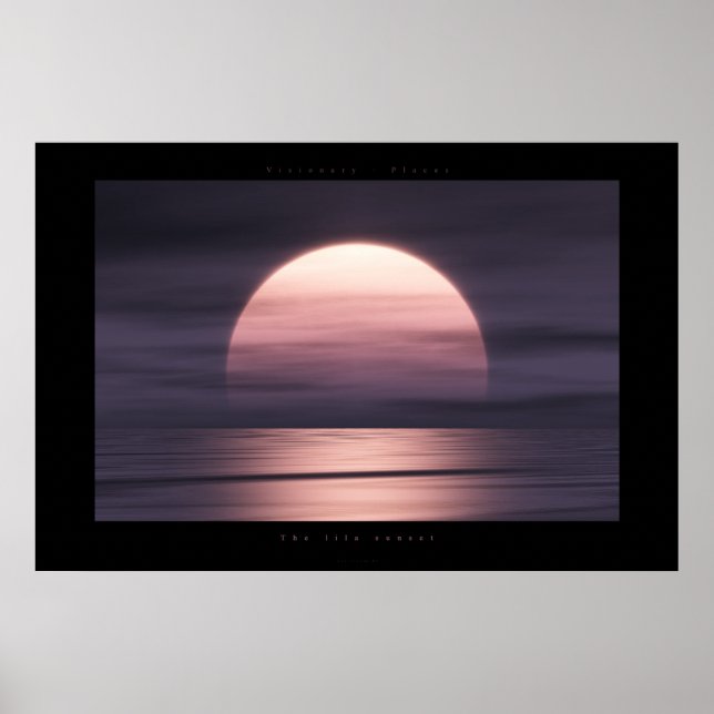 Póster La puesta de sol de la lila (Frente)