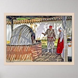 Póster La Purismo Mission - California - Adobe Oven