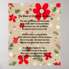 Póster La quietud de la mañana de Navidad