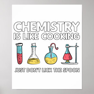 Póster La Química Es Como Cocinar