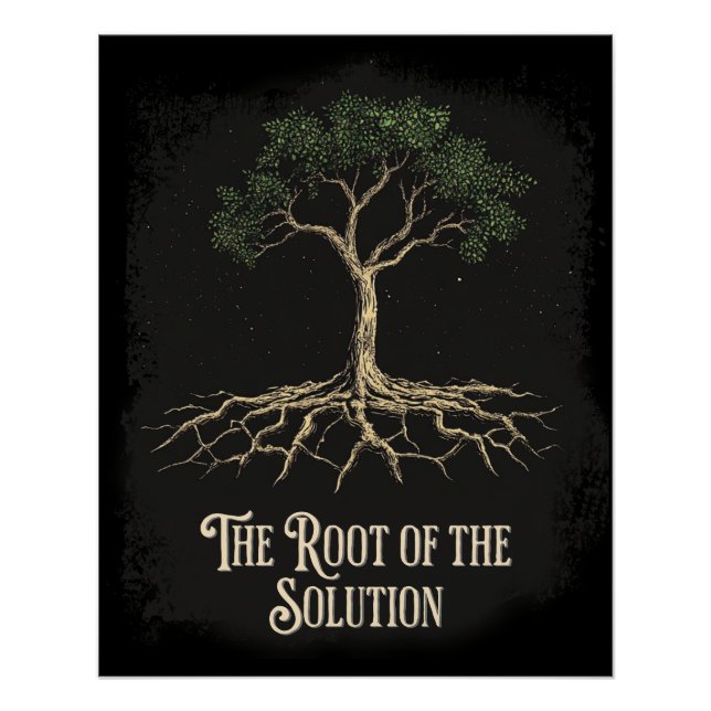 Póster La Raíz de la Solución (Anverso)