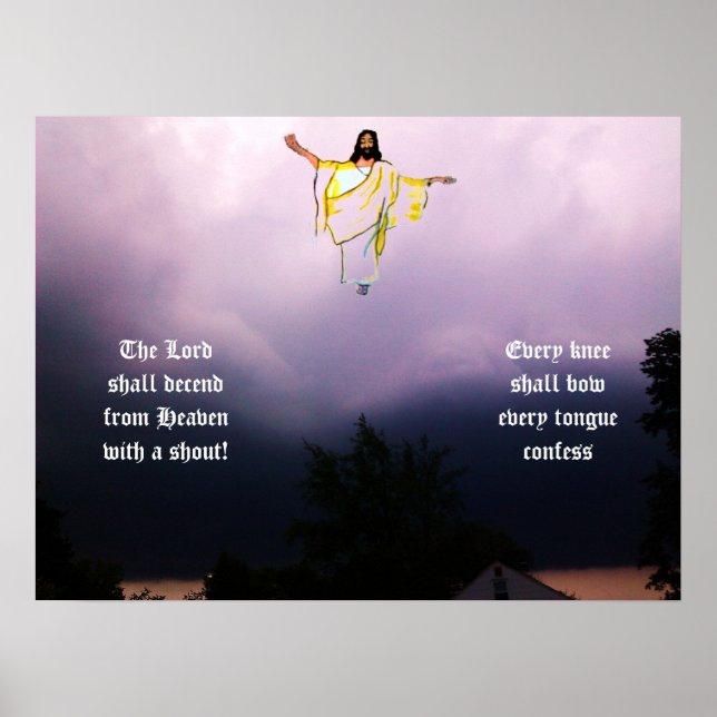 PÓSTER LA RAPTURA EN EL POSTER DEL CIELO (Frente)