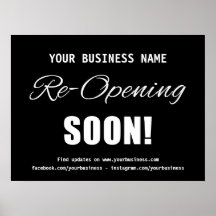 La reapertura del negocio pronto está en negro