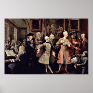 Póster La Recepción De La Mañana Por Hogarth William