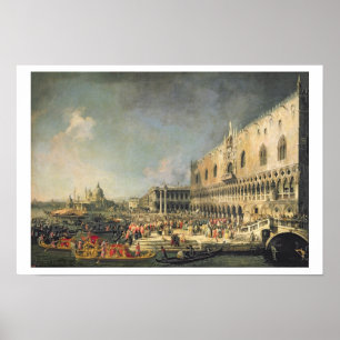 Póster La recepción del embajador francés en Venecia,