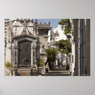 Póster La Recoleta Cemetery in Buenos Aires