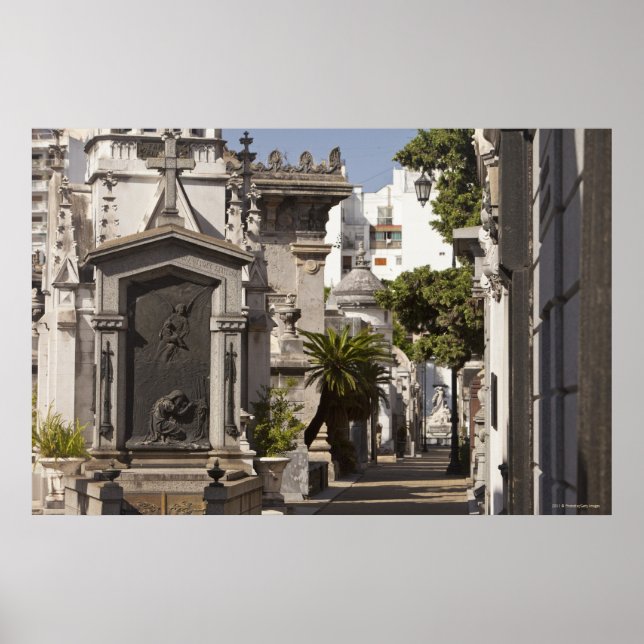 Póster La Recoleta Cemetery in Buenos Aires (Frente)