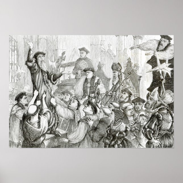 Póster La recuperación del arzobispo Cranmer (Frente)