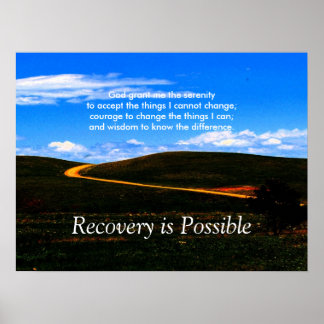 Póster La recuperación es posible por poster/motivación