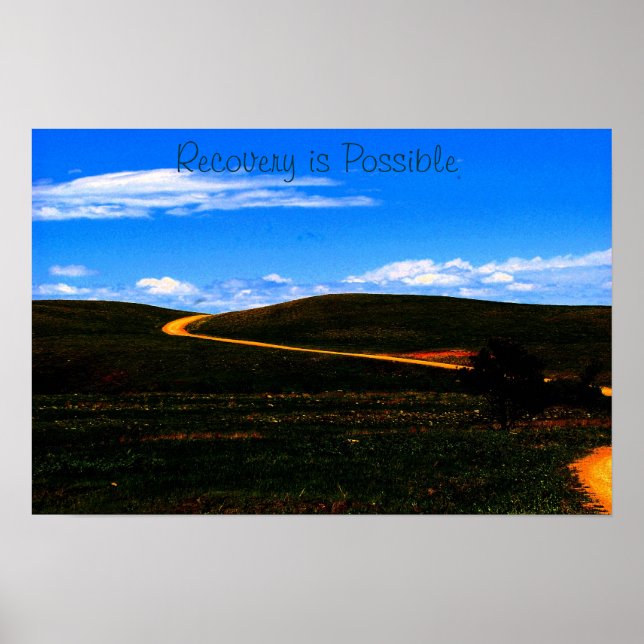 Póster La recuperación es posible por poster/motivación (Frente)