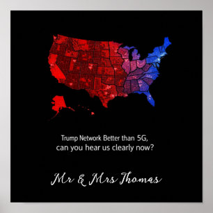 Póster La red de Trump es mejor que 5G, ¿puedes escucharn