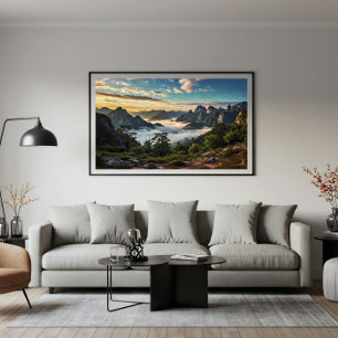 Póster La Red Sobre Montañas