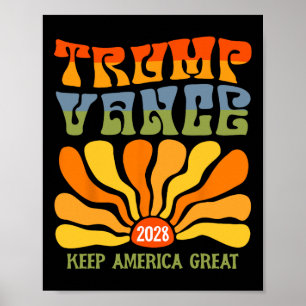 Póster La reelección del presidente Trump en 2028