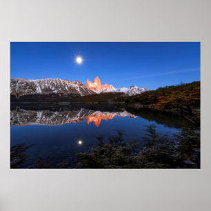 Póster La Reflexión De Fitz Roy