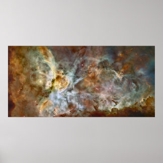 Póster La región central de la Carina Nebula