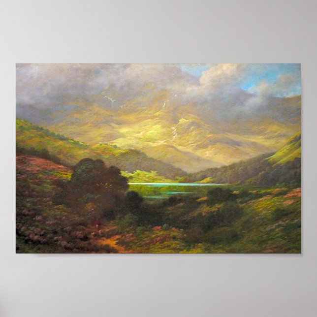 Póster La región montañosa de Escocia (Frente)