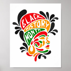 Póster La Reina de la Historia Negra Melanin Afroamerican