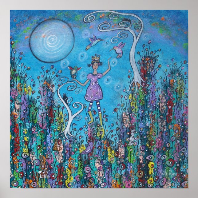 Póster La reina del colibrí (Frente)