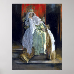 Póster La reina en "Hamlet "