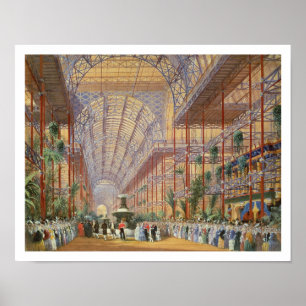 Póster La Reina Victoria inaugura la exposición de 1862 d