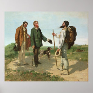 Póster La Rencontre, o Bonjour Monsieur Courbet, 1854