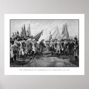 Póster La Rendición De Cornwallis En Yorktown