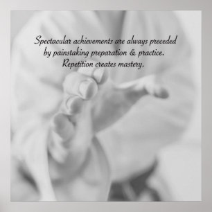 Póster La repetición crea maestría