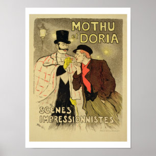 Póster La reproducción de una publicidad de poster 'Mothu
