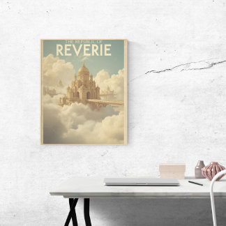 Póster La República de la Ensoñación - Ciudad en el Cielo