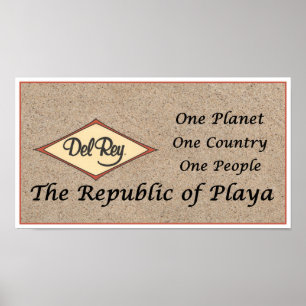 Póster La República de Playa de Arena Playa de Toes