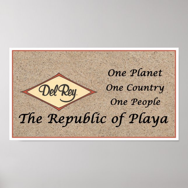 Póster La República de Playa de Arena Playa de Toes (Frente)