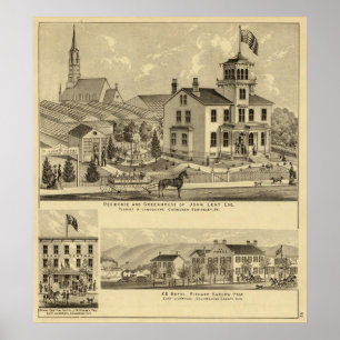 Póster La residencia y el invernadero de Juan prestaron