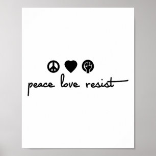 Póster La resistencia del amor por la paz