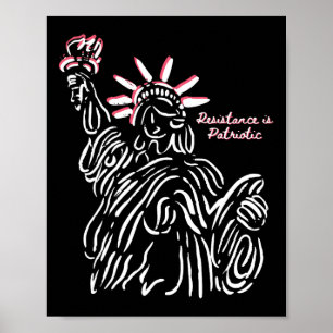 Póster La resistencia es patriótica Tanque del 4 de julio