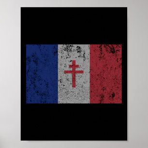 Póster La Resistencia La Bandera Francesa Francia Paris W