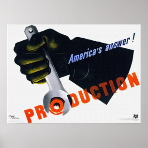 Póster La respuesta de Estados Unidos - Poster de producc