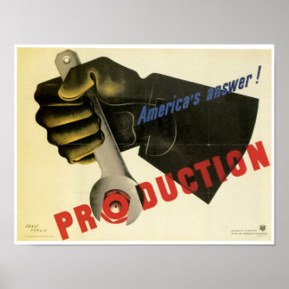 Póster La respuesta de Estados Unidos ~ ¡Producción!
