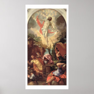 Póster La resurrección de Cristo (aceite en lona)