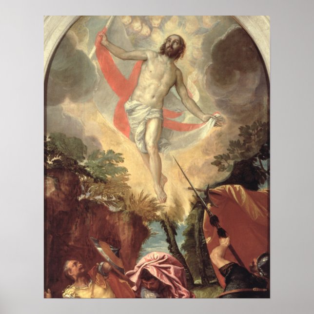 Póster La resurrección de Cristo (aceite sobre lienzo) (Frente)