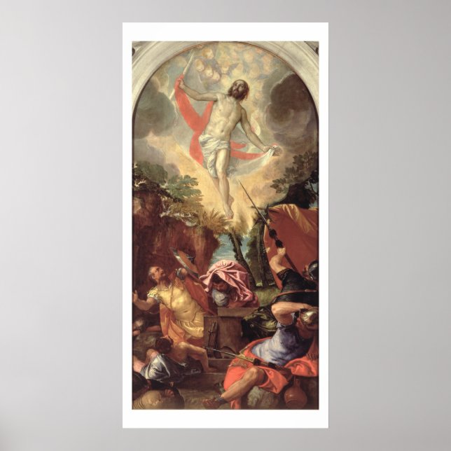 Póster La resurrección de Cristo (aceite sobre lienzo) (Frente)