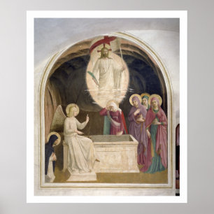 Póster La resurrección de Cristo y de las mujeres piadosa