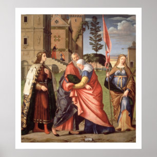 Póster La reunión en el Golden Gate con los santos, 1515