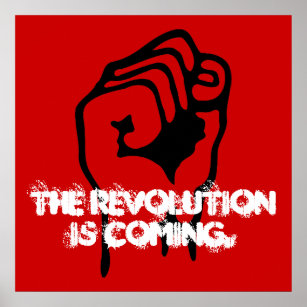 Póster La revolución está llegando.